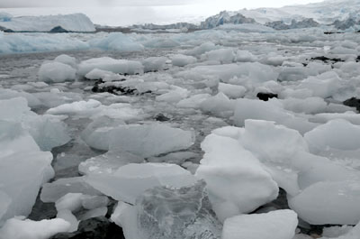 Sailing to Prospect Point , Antarctica