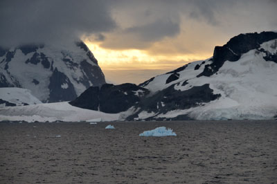 Sunrise, Gerlache Strait, Antarctica