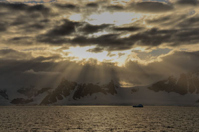 Sunrise, Gerlache Strait, Antarctica