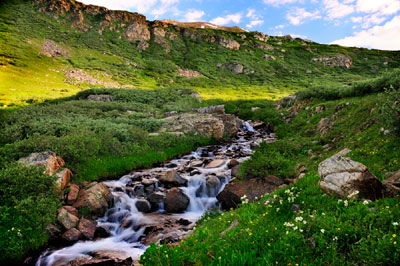 Upper Lost Man, 28 July, Cascading Water, Colorado