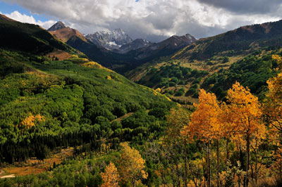 Capitol Creek Road and Mountain, Aspen, Colorado