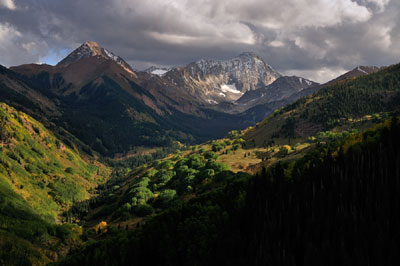 Capitol Creek Road and Mountain, Aspen, Colorado