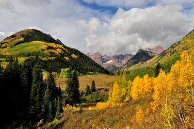 Maroon Bells, Maroon Creek Road, Aspen, Colorado