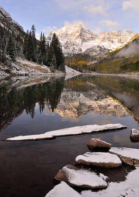 Maroon belles and creek road, Colorado