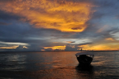 Sunset, Lake Tanganyika, Mahale Mountain National Park, Tanzania